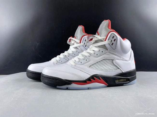 Silver DA1911-102 Retro (2020) Tongue Jordan Red Fire 5 Air 0726